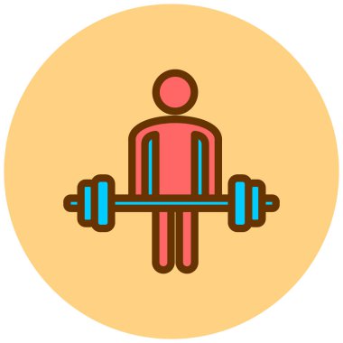 Fitness simgesinin vektör illüstrasyonu