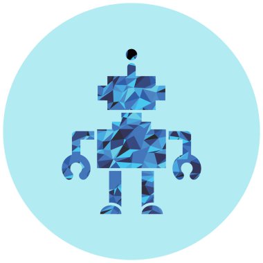robot web simgesi vektör illüstrasyonu 