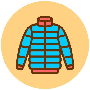 Bir kadın giysi simgesinin vektör çizimi