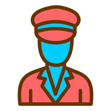 Adamım. Web simgesi basit illüstrasyon