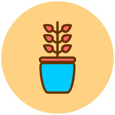 Bitki. Web simgesi basit tasarım