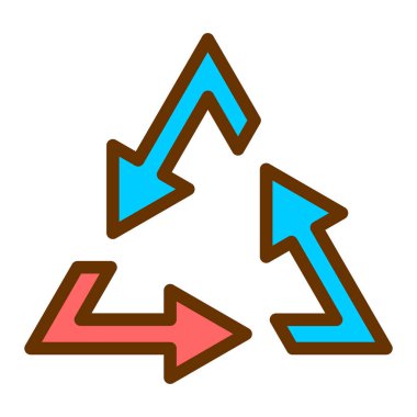 Bir geri dönüşüm simgesinin vektör çizimi