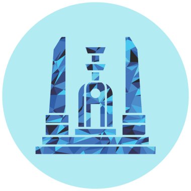 Modern yapı simgesinin vektör illüstrasyonu