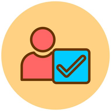 kullanıcı. Web simgesi basit illüstrasyon