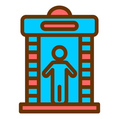 Sinema vektör simgesi modern basit illüstrasyon