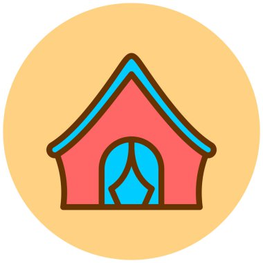 Ev. Web simgesi basit illüstrasyon