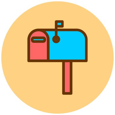 Mektup. Web simgesi basit illüstrasyon