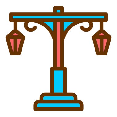 Modern fener simgesinin vektör çizimi