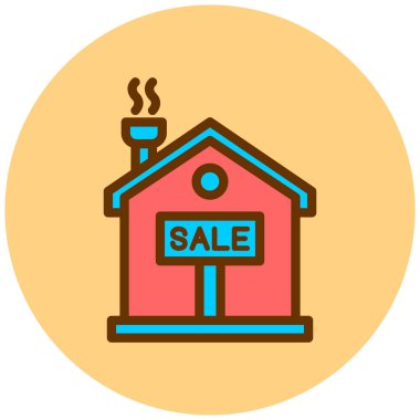 Dükkan. Web simgesi basit illüstrasyon