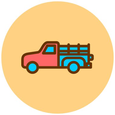 Kamyon. Web simgesi basit illüstrasyon