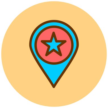 konum. Web simgesi basit illüstrasyon