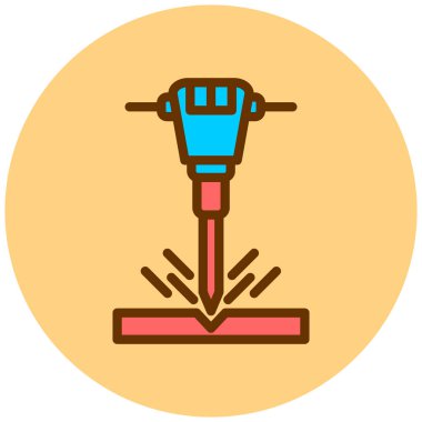 İnşaat. Web simgesi basit illüstrasyon