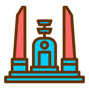 Bina. Web simgesi vektör illüstrasyonu