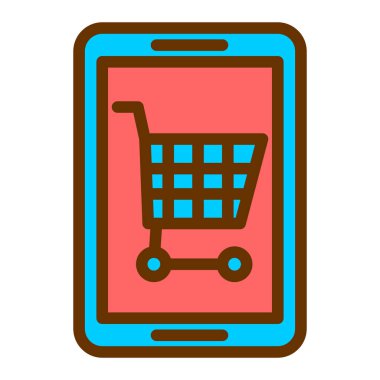 cep telefonu ikonu vektör illüstrasyonu