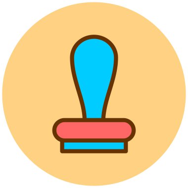 Pin 'in düz dizaynının vektör çizimi