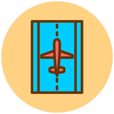 Uçuş. Web simgesi basit illüstrasyon