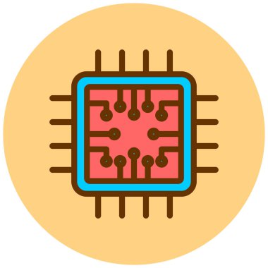 Devre kartı. Basit resimleme