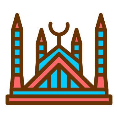 Bina. Web simgesi basit tasarım