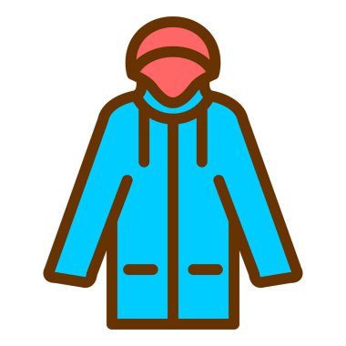 Ceket. Web simgesi basit illüstrasyon