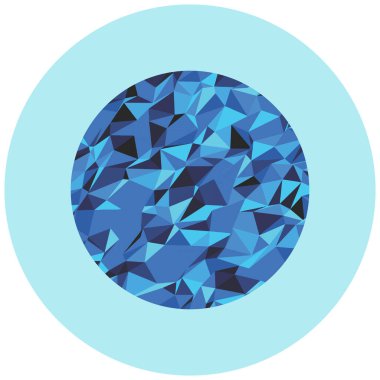 Güzel bir çokgen için arka planın vektör çizimi