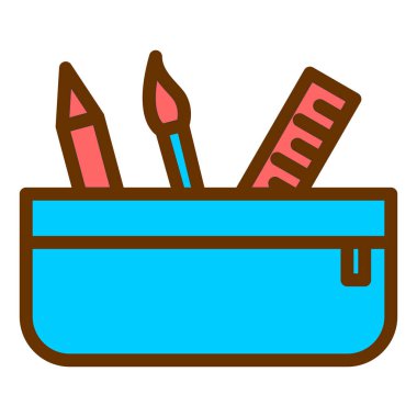 Boya fırçası. Basit resimleme