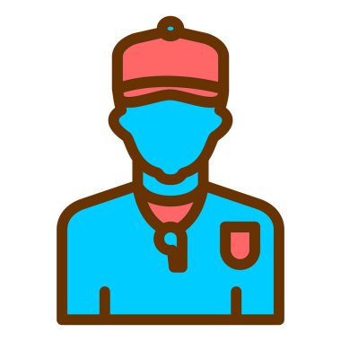 Doktor. Web simgesi basit illüstrasyon