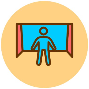 Sunum. Web simgesi basit illüstrasyon