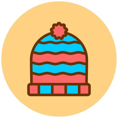 Noel şapkası vektör simgesi