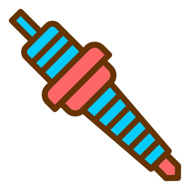 Güç kablosu. Basit illüstrasyon