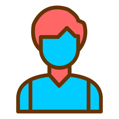 avatar. Web simgesi basit illüstrasyon