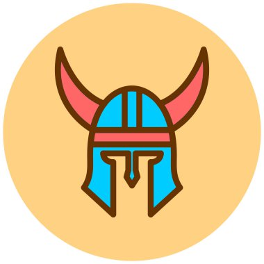 viking. Web simgesi basit illüstrasyon