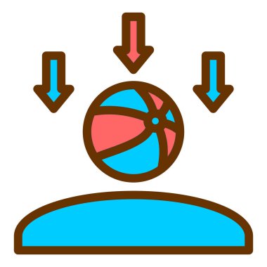 Hedef. Web simgesi basit illüstrasyon