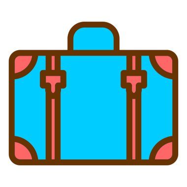 Çanta. Web simgesi basit illüstrasyon