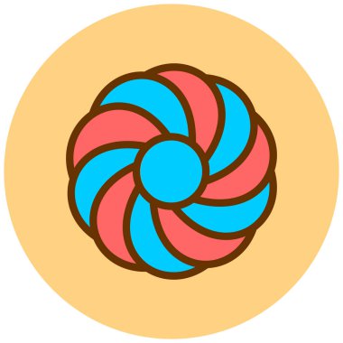 Fırıldak. Web simgesi basit illüstrasyon