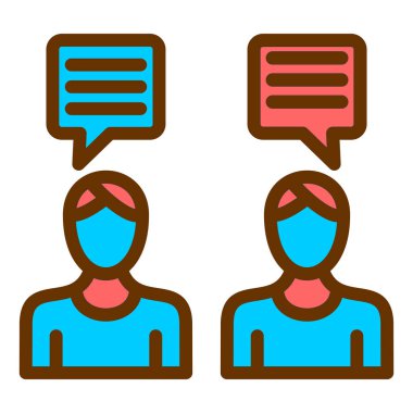 sohbet simgesi vektör illüstrasyonu