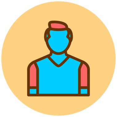 avatar. Web simgesi basit illüstrasyon