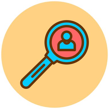 Arama simgesi vektör illüstrasyonu