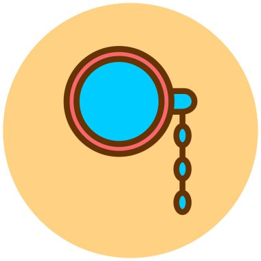 Cam simge, vektör illüstrasyonu basit tasarım