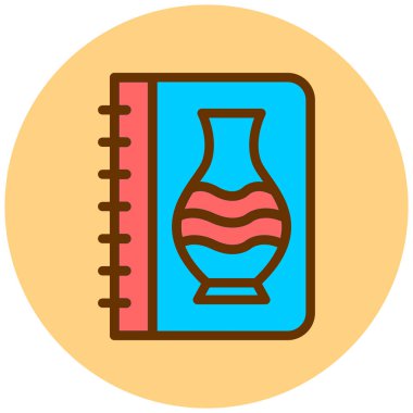 Kitap. Web simgesi basit illüstrasyon