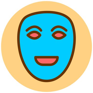 Yüz ifadesi. Web simgesi