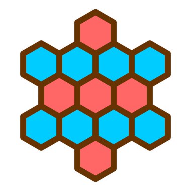 bal peteği ikonu vektör illüstrasyonu