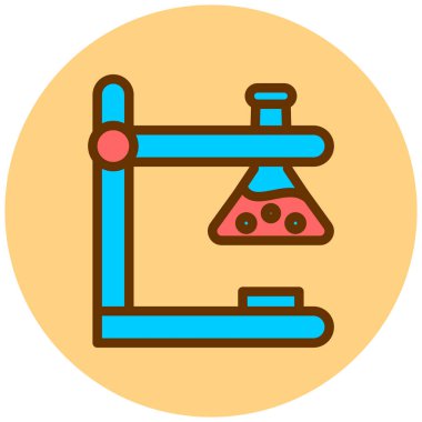 Mikroskop. Web simgesi basit tasarım