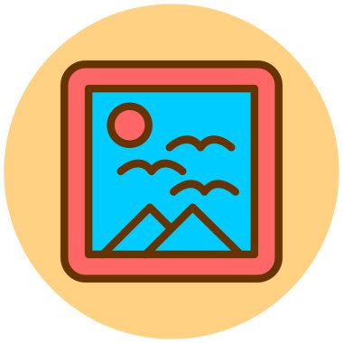 resim simgesi, vektör illüstrasyonu, yaratıcı konsept için uygulama simgeleri