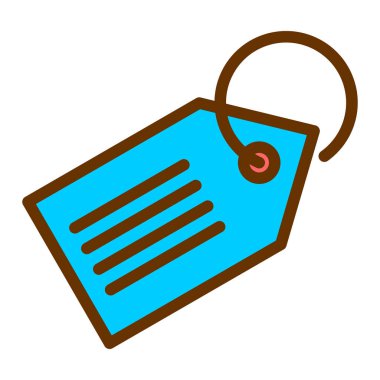 Alışveriş poşeti ikon vektör illüstrasyonu