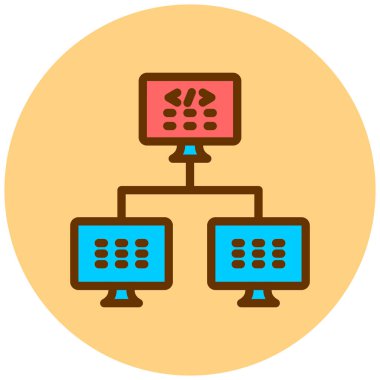 Veri merkezi. Basit resimleme