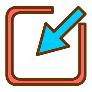 Ok. Web simgesi basit illüstrasyon