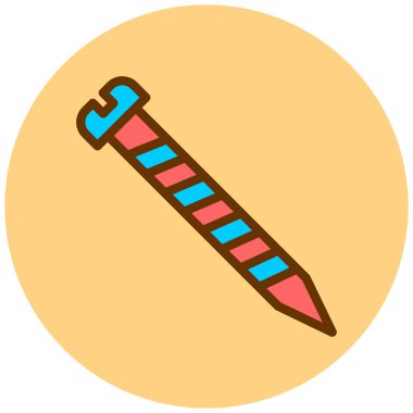 Kalem. Web simgesi basit illüstrasyon