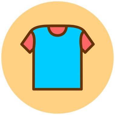 Tişört. Web simgesi basit illüstrasyon