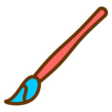 fırça. Web simgesi basit illüstrasyon