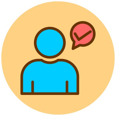 kullanıcı. Web simgesi basit illüstrasyon